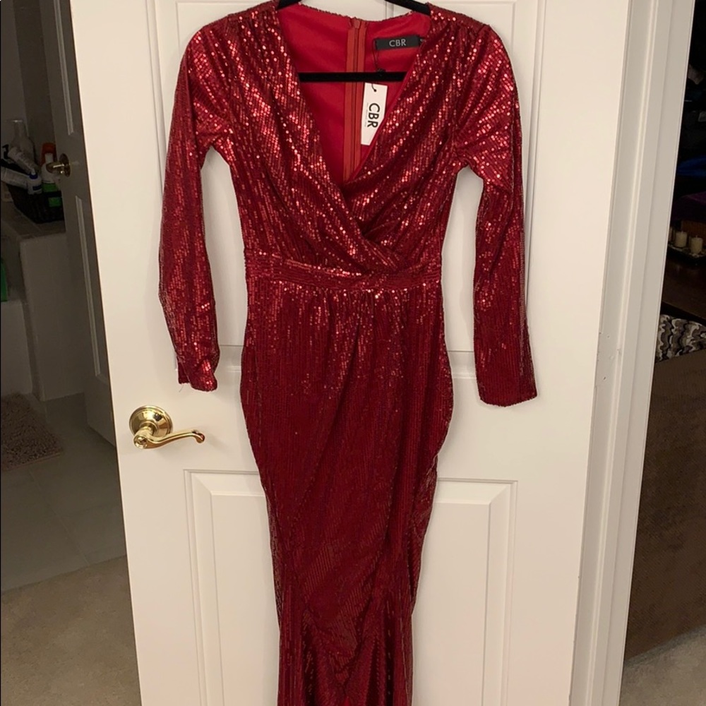 Sequin red dress small brand new